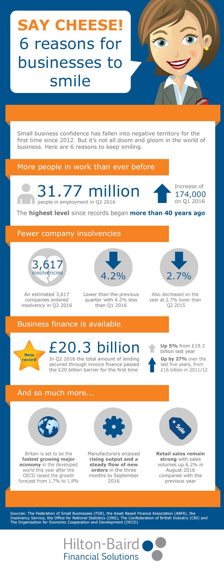 6 reasons for businesses to smile infographic